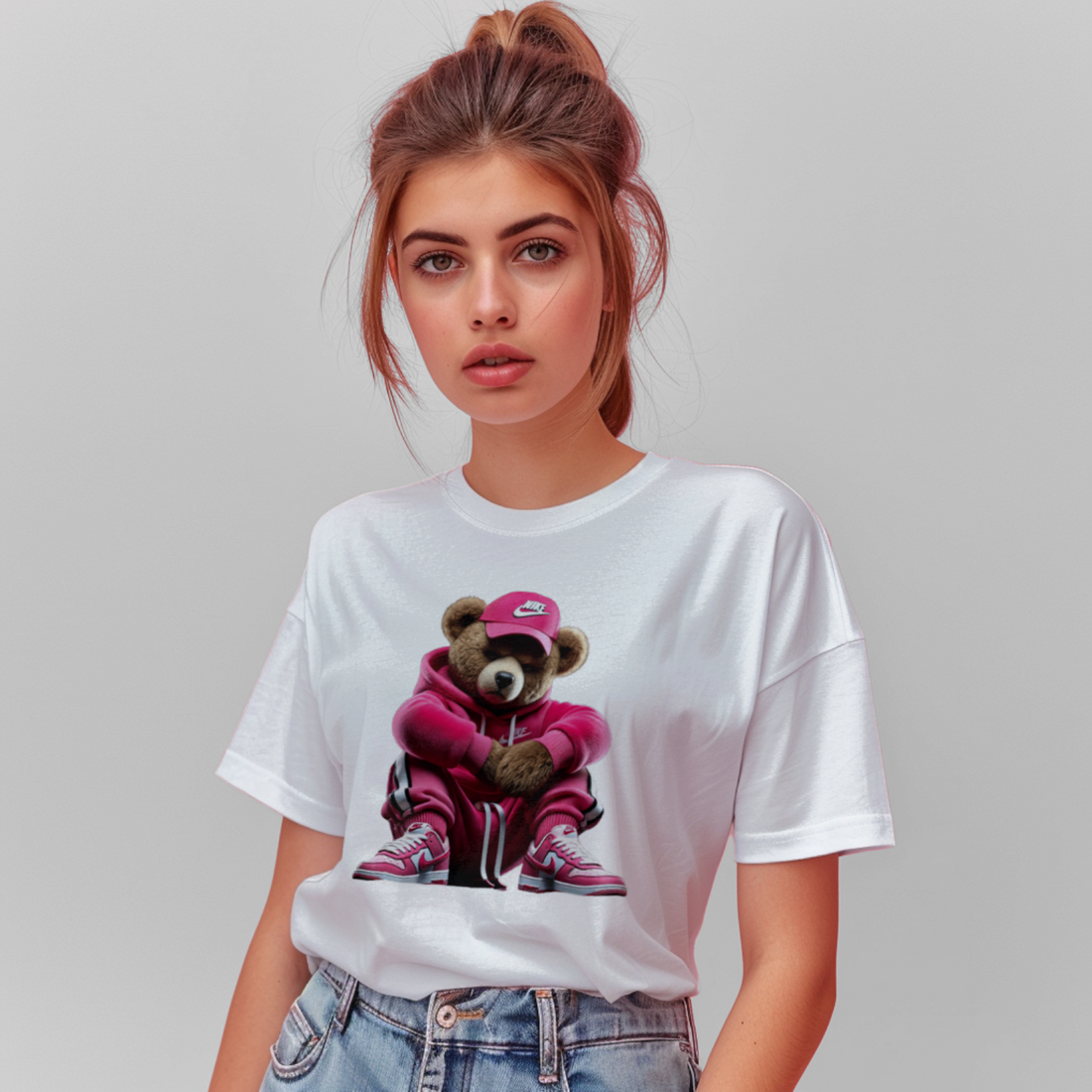Nike Bear Pink Shirt