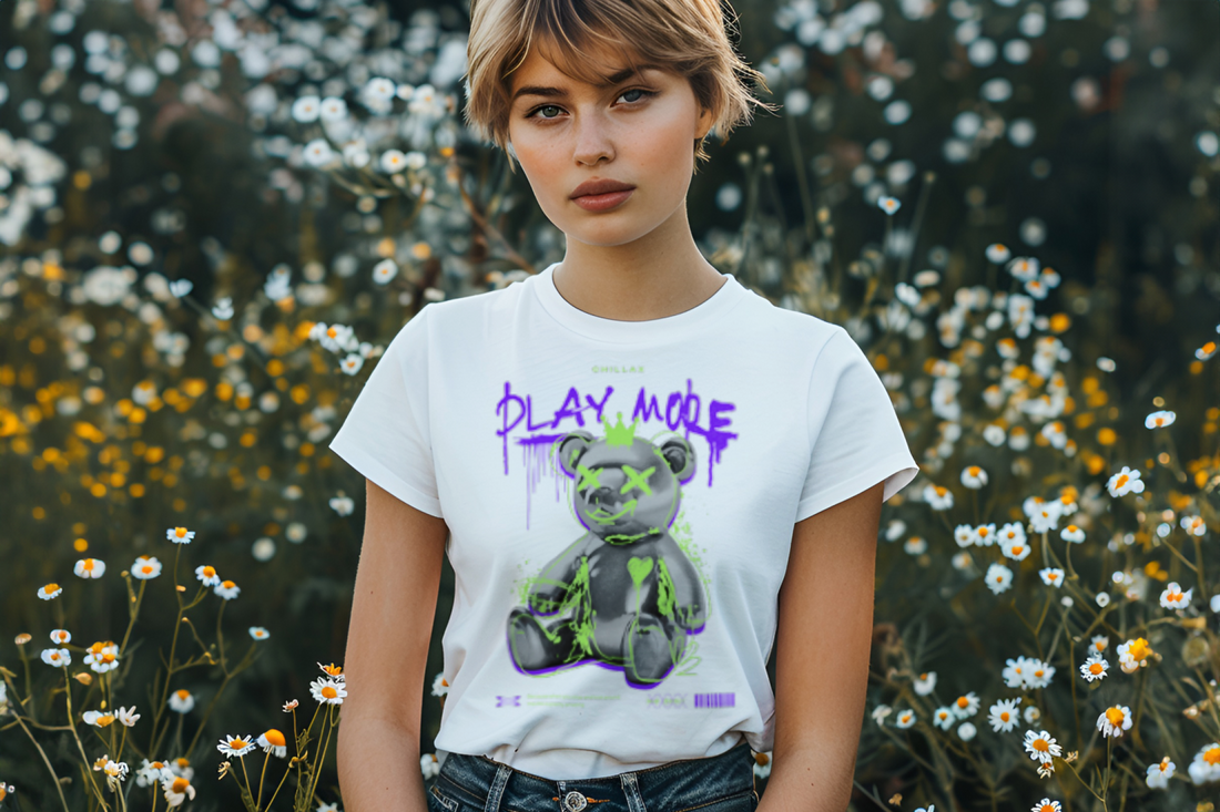 Play More - Chillax 3D Bear Shirt