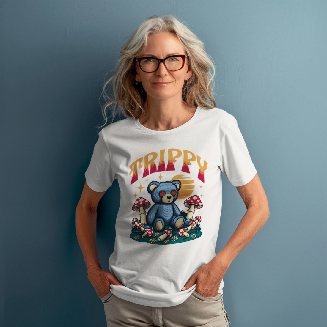 Teddy Bear Trippy Mushrooms Shirt