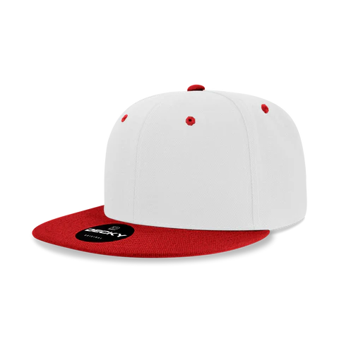 High Profile 6 Panel Snapback Flat Bill Hat