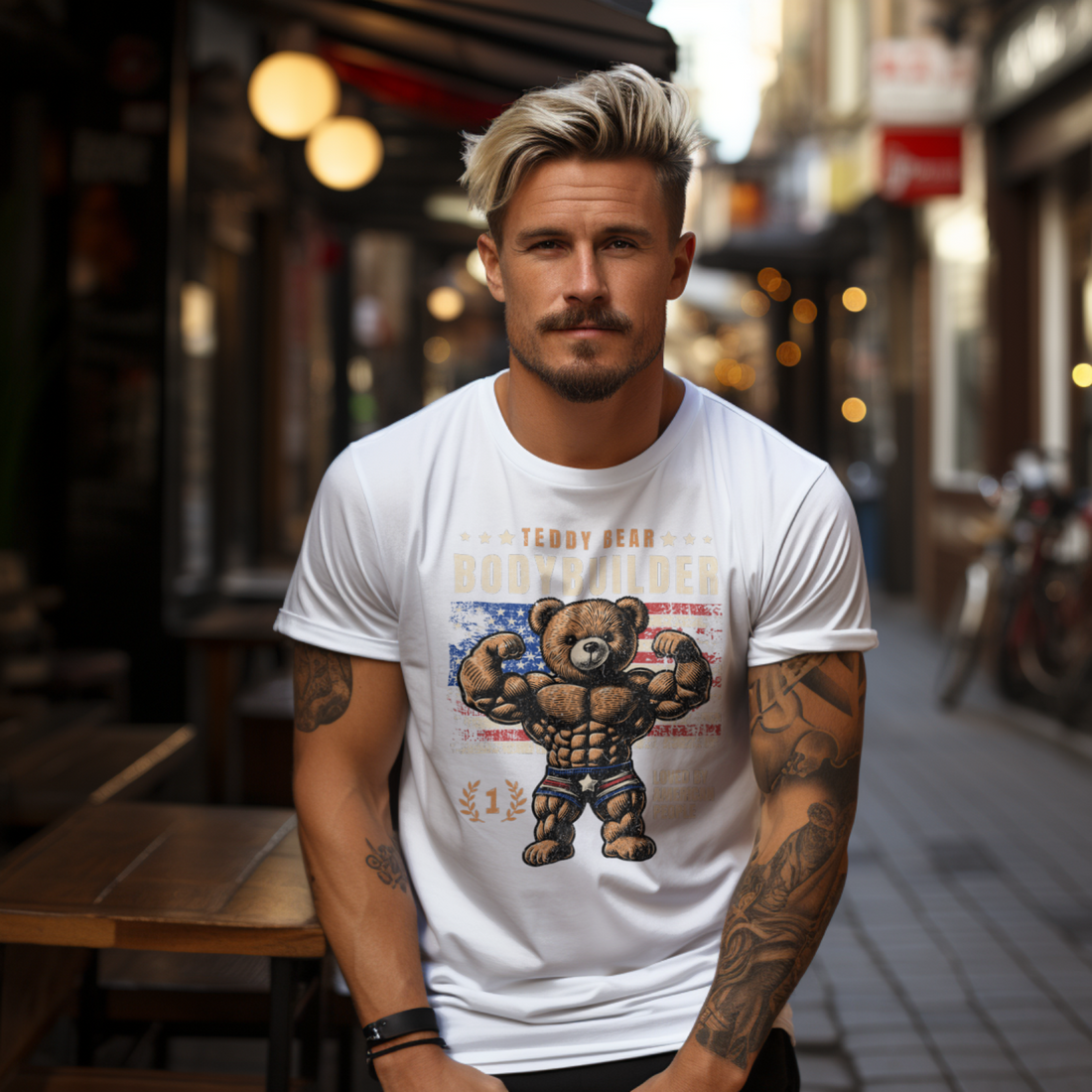 Teddy Bear Bodybuilder Shirt